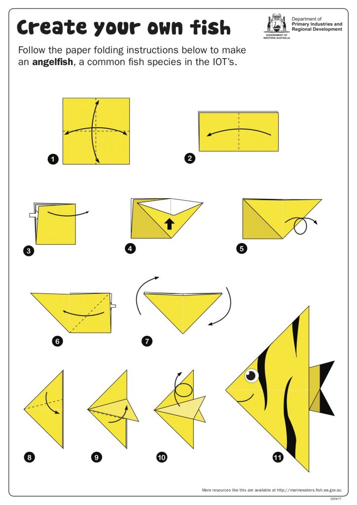 Fishy Fun Sheet: Create Your Own Fish - Origami • Department of Primary ...